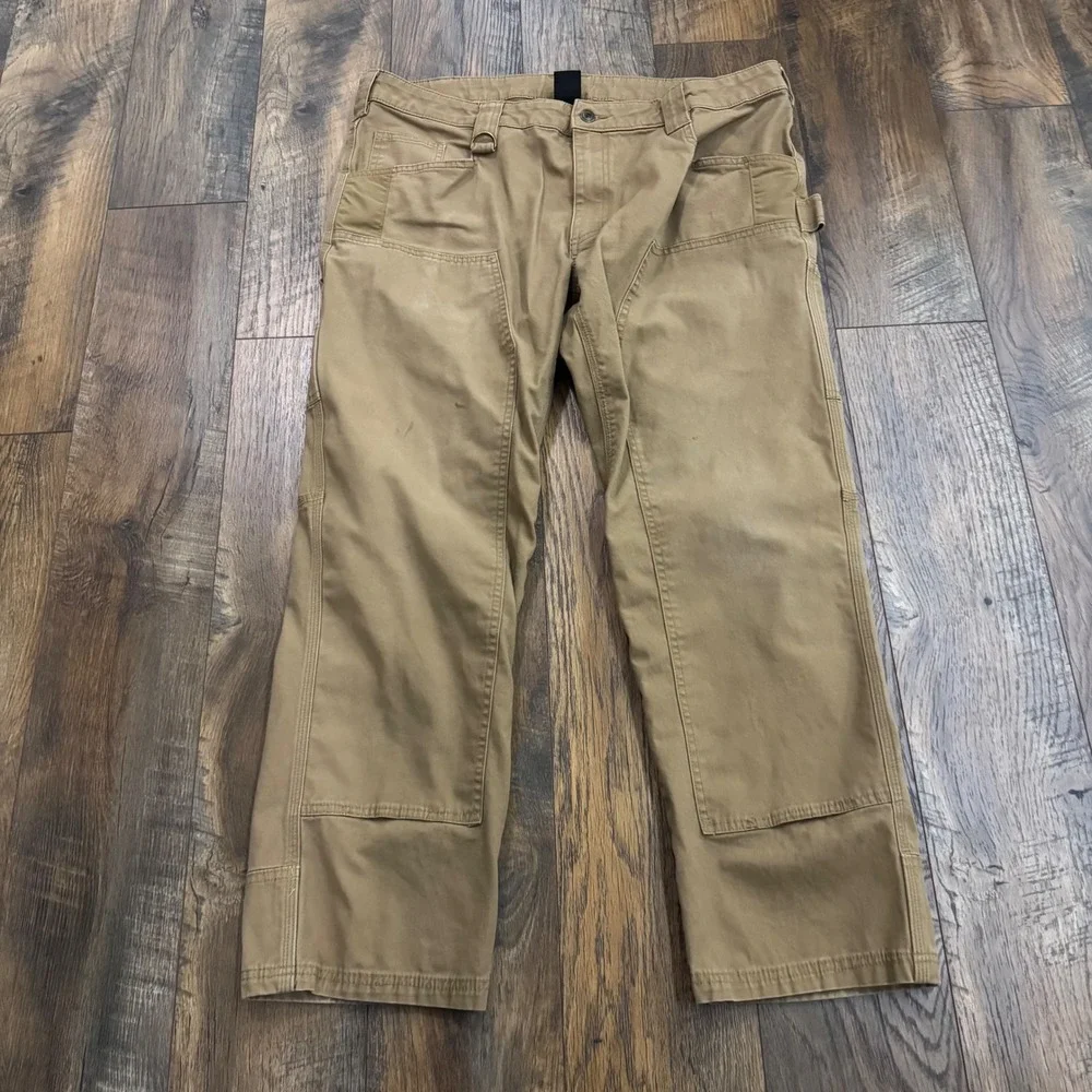 Noble Outfitters Mens‎ Work Pants 38x30 Brown Canvas Utility Carpenter Ranch